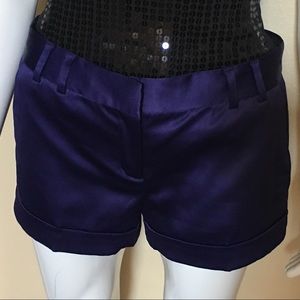 Express Design Studio Editor Sz 4 Purple Shorts